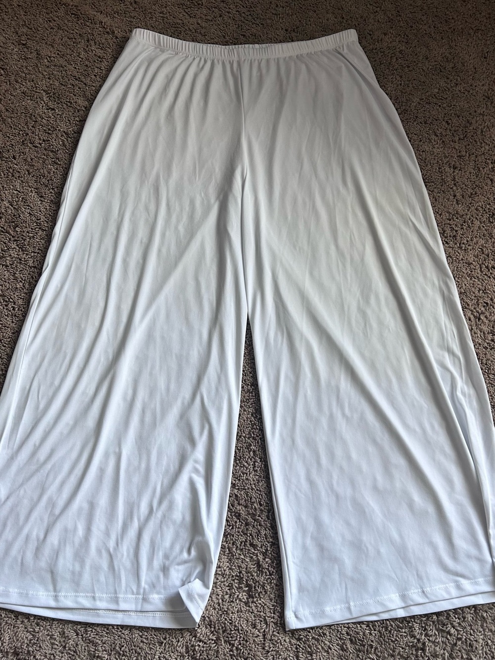 Slinky Brand WOMENS XL Wide Leg Lounge Pull On Ankle Pant Travel Cruise Resort